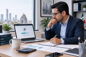 Contador documentando intermitencias en el portal del SAT